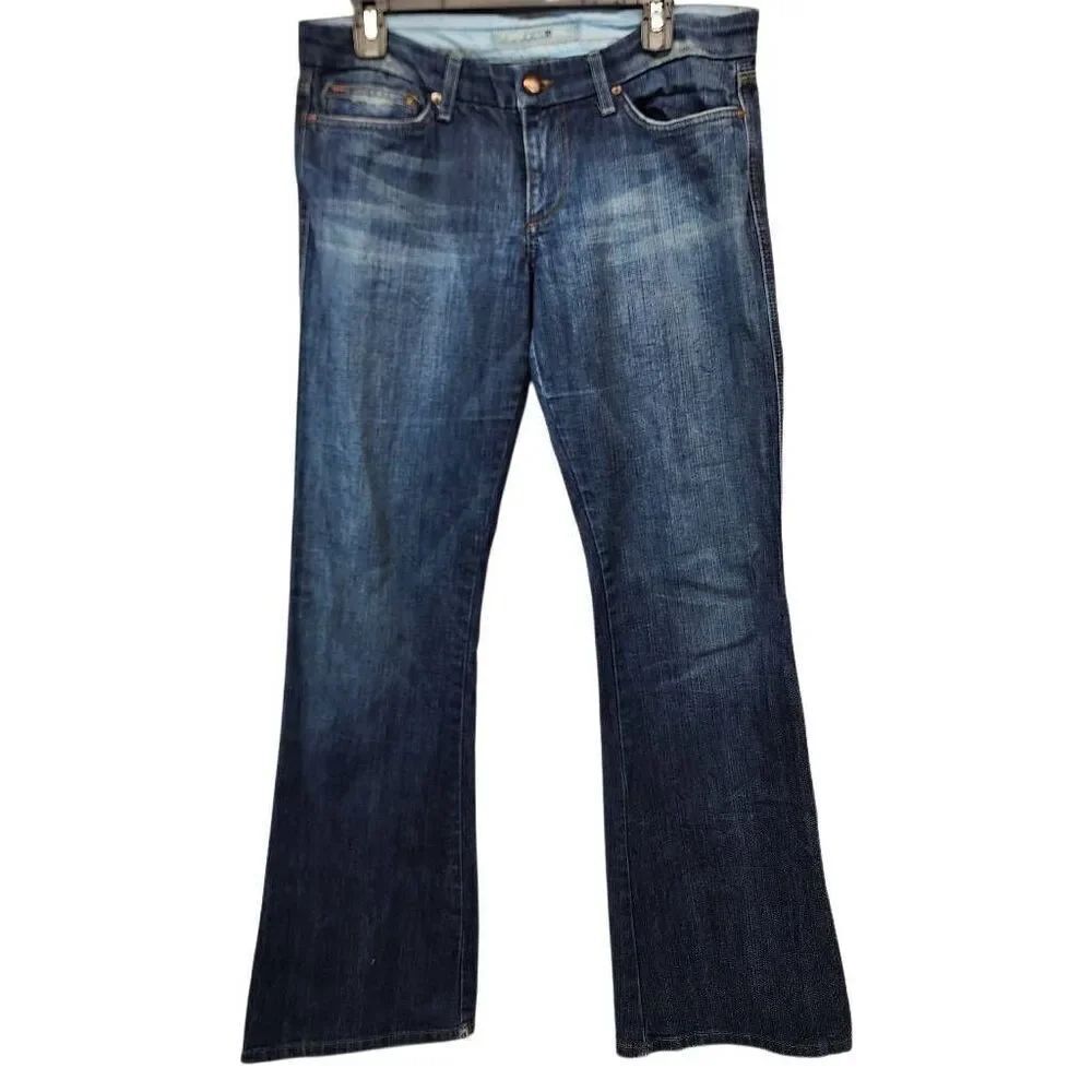 Joe’s Jeans Women’s 31 Bootcut Dark Wash Stretch Denim USA Made Mid Rise